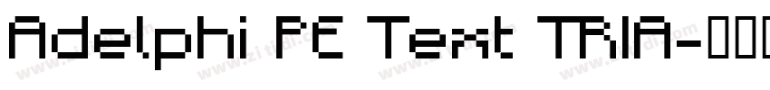 Adelphi PE Text TRIA字体转换